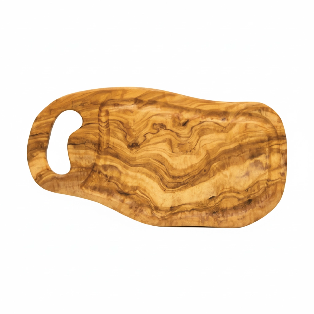 Olive Wood Cutting Board CB06 – لوح تقطيع من خشب الزيتون مصنوع يدويًا