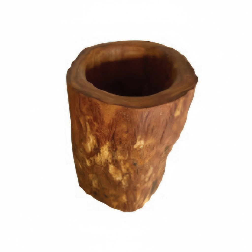 Olive Wood Cup CU02 – كوب خشب زيتون مصنوع يدويًا