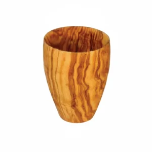 Olive Wood Cup CU03 – كوب خشب زيتون مصنوع يدويًا