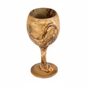 Olive Wood Cup CU04 – كوب خشب زيتون مصنوع يدويًا