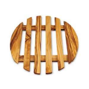 Olive Wood Trivet DV01 – قاعدة أواني من خشب الزيتون (صناعة يدوية)