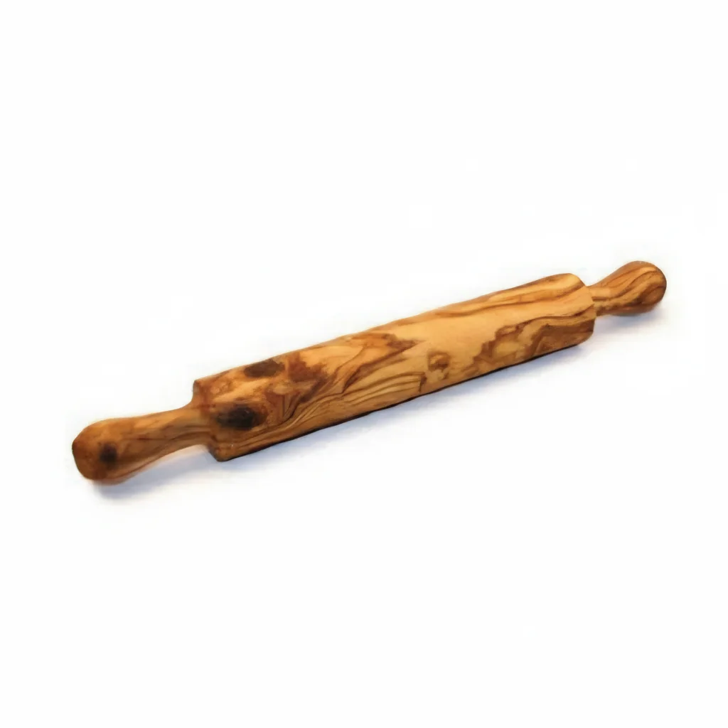 Olive Wood Rolling Pin DV07 – عصا فرد العجين من خشب الزيتون مصنوع يدويًا